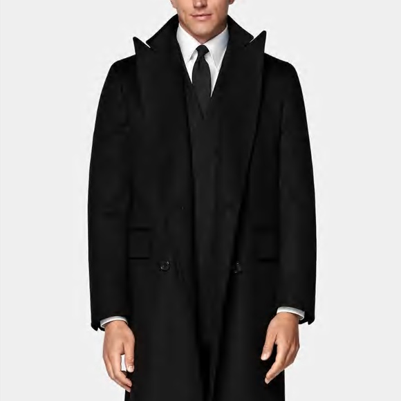 Stafford Men's Wool Long Overcoat - 44R - Picture 1 of 8